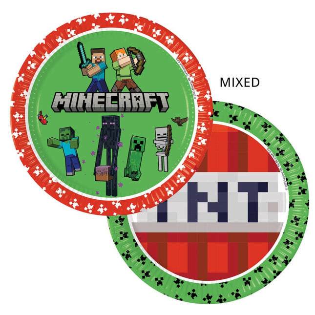 Minecraft Teller 23cm 8Stück