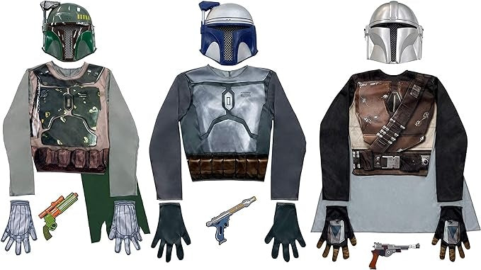 Star Wars Kopfgeldjäger Kostüm Set 19 Teile