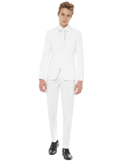 White Suit Boy Teen OppoSuits