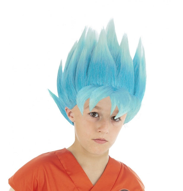 Goku Super Saiyan Perücke Kind Blau Dragon Ball Super