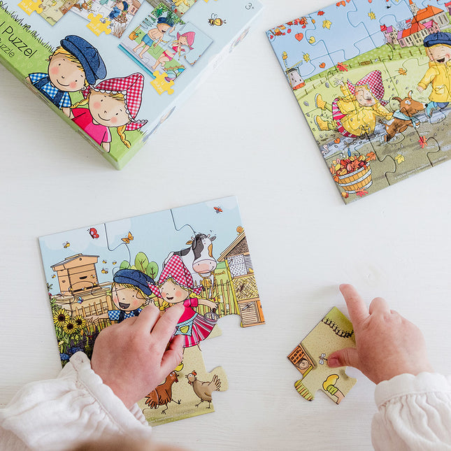 Fien & Teun 4-in-1 Puzzle