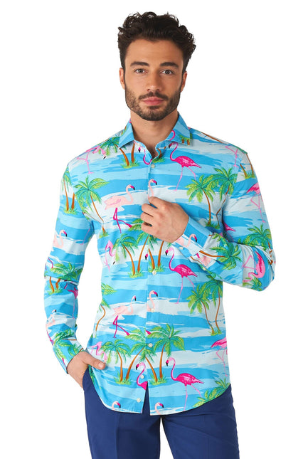 Hawaii Flamingo Hemd Männer OppoSuits