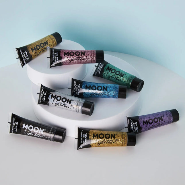 Moon Glitter Holographisches Glitzer Haargel Schwarz 20ml