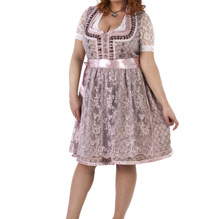 Rosa Dirndlkleid Oktoberfest Frauen 2 Stück