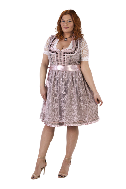 Rosa Dirndlkleid Oktoberfest Frauen 2 Stück