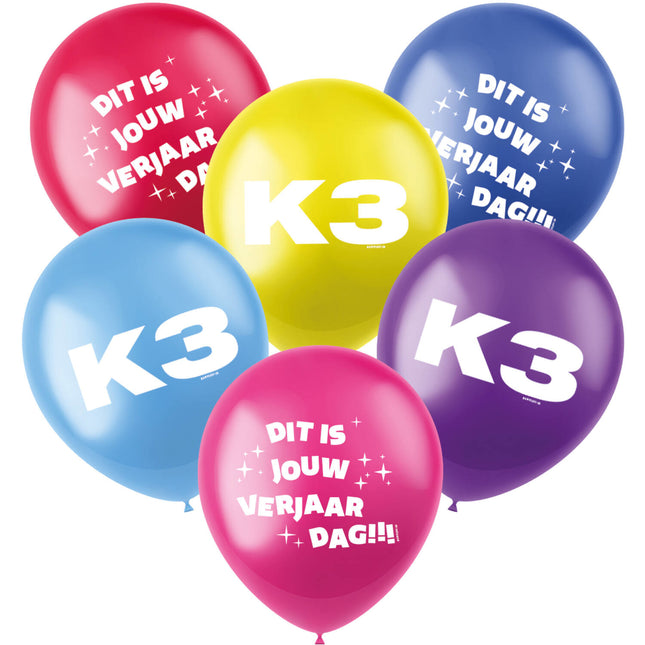 Ballons K3 23cm 6Stk