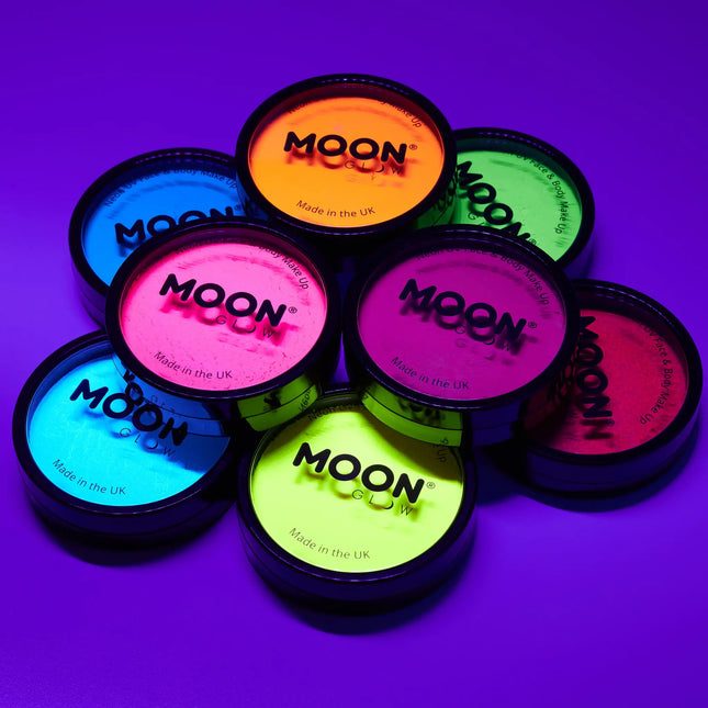 Moon Glow Neon UV Pro Face Paint Intensives Gelb 36g