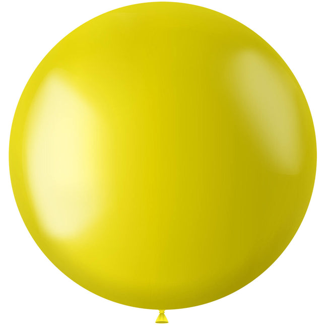 Gelber Ballon Metallic Zesty Yellow 80cm