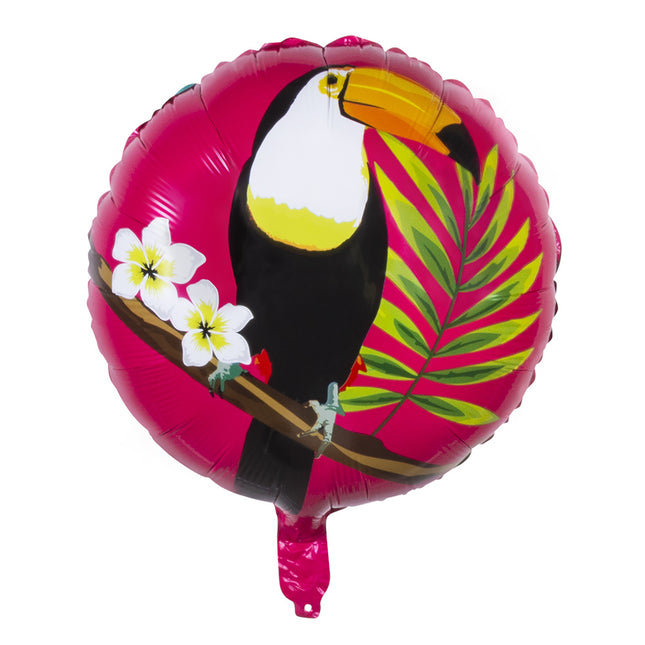 Heliumballon Tukan Doppelseitig Leer 45cm