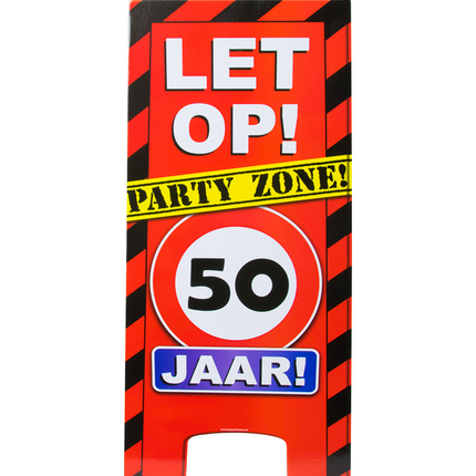 Warnschild 50 Jahre 62,5cm