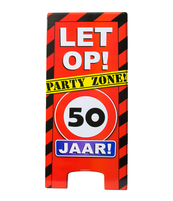 Warnschild 50 Jahre 62,5cm