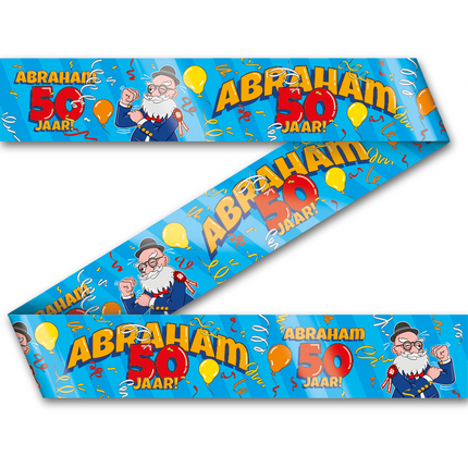 Abraham Barrier Ribbon 50 Jahre Cartoon 12m