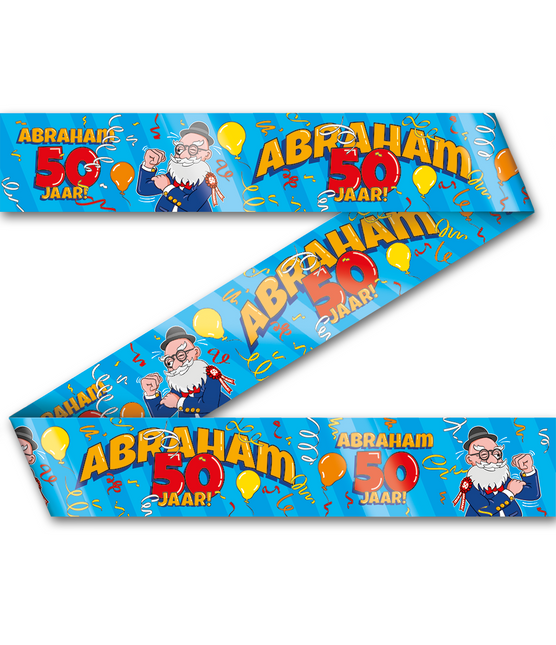 Abraham Barrier Ribbon 50 Jahre Cartoon 12m