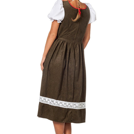 Dirndlkleid Oktoberfest Lang Grün