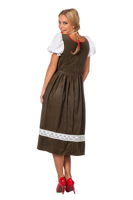 Dirndlkleid Oktoberfest Lang Grün