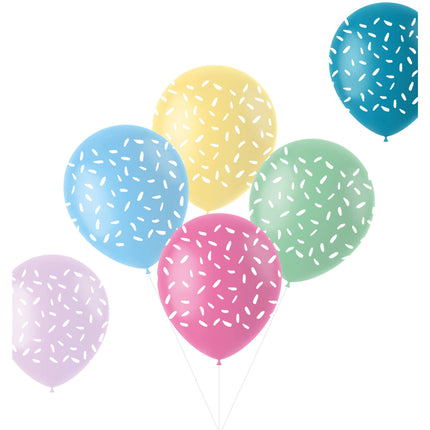 Ballons Konfetti Bunt 33cm 6Stk