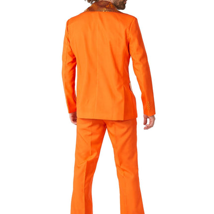 Orange Disco Anzug Männer Suitmeister