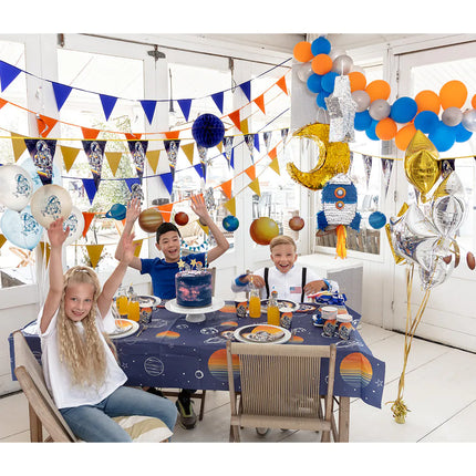 Weltraum Party Ballons Doppelseitig 25cm 6Stk.