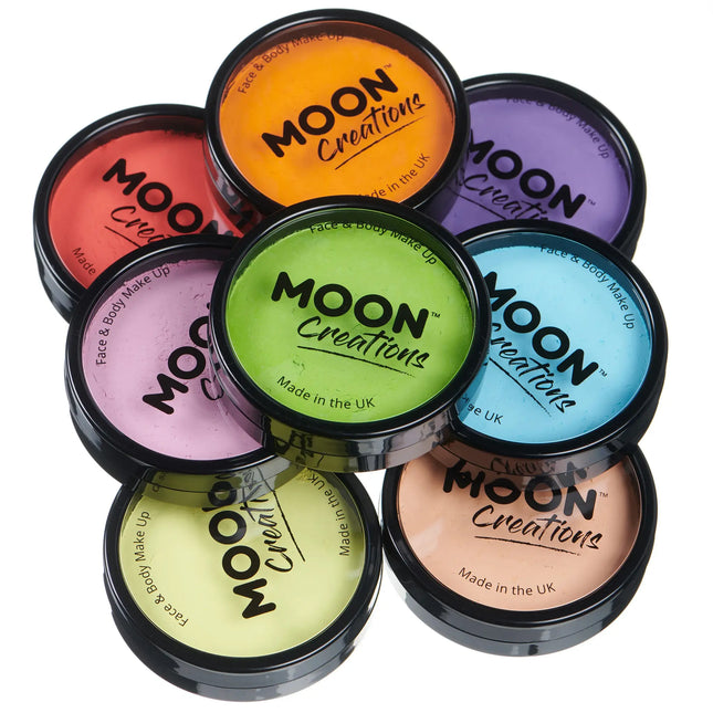 Moon Creations Pro Face Paint Kuchentöpfe Hellgrün 36g