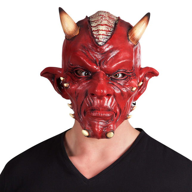 Halloween Kopfmaske Teufel Deluxe