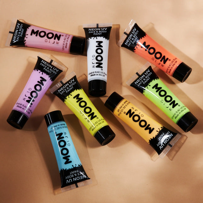 Moon Glow Pastell Neon UV Face Paint Pastellgelb 12ml