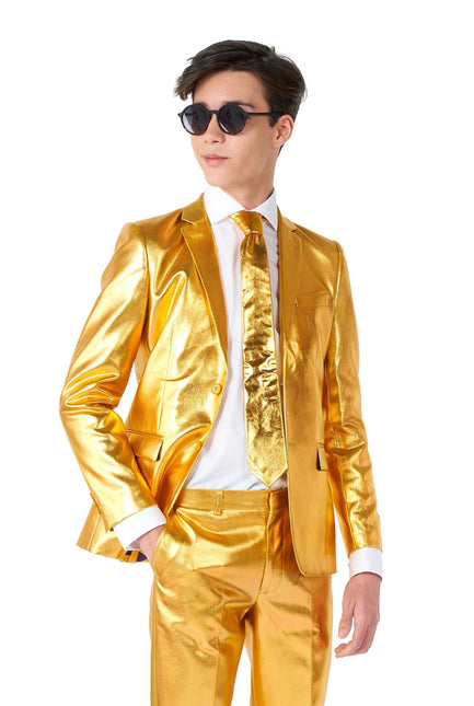 Gold Suit Boy Teen OppoSuits