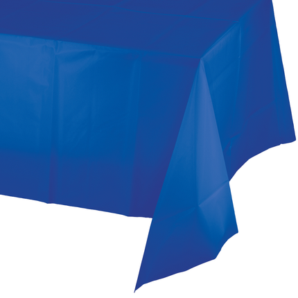 Blaues Tischtuch Plastik 2,74m