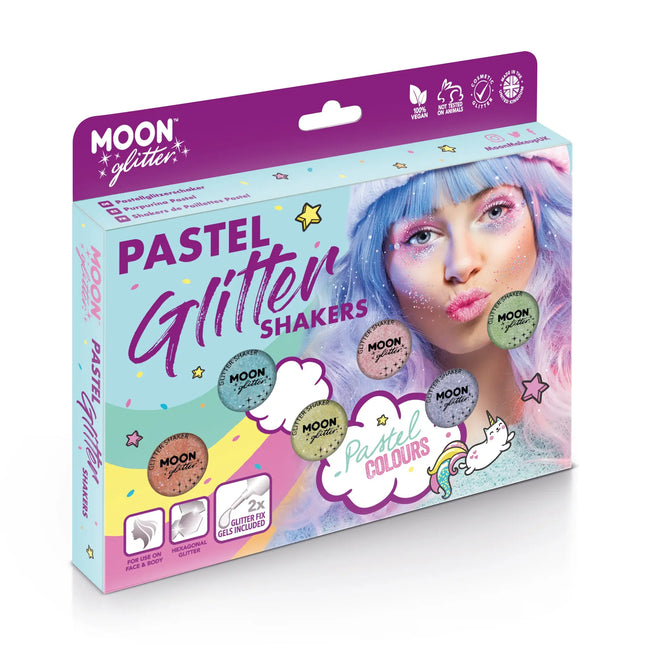 Moon Glitter Pastell Glitter Shaker Weiß 5g