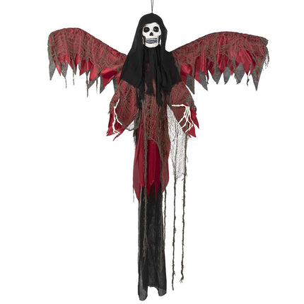 Halloween Fliegendes Skelett Rot 198cm