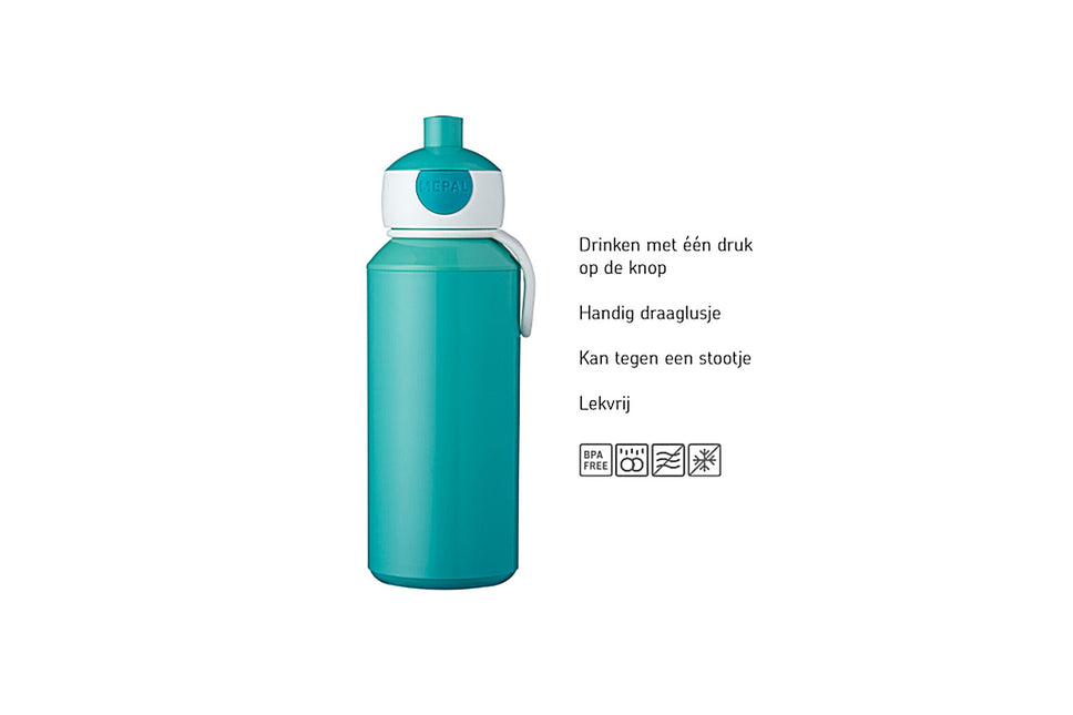 Trinkflasche Pop-Up Campus 400ml Leopard