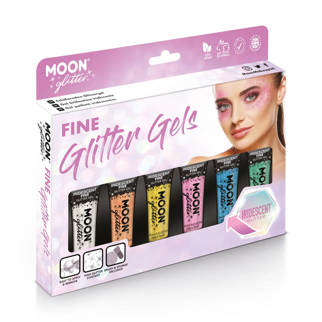 Moon Glitter Schillerndes Feines Glitzergel Orange 12ml