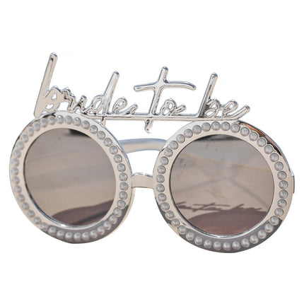 Silberne Brille Bride To Be Perlen