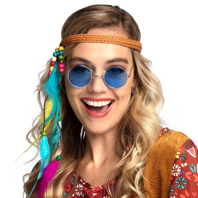 Hippie-Brille Blau