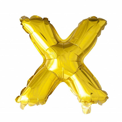 Folienballon Letter x Gold XL 102cm leer