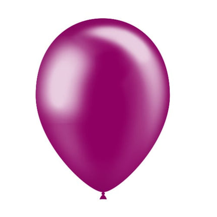 Fuchsia Ballons Metallic 25cm 50Stk