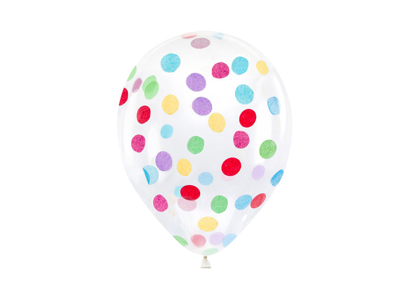 Konfetti Ballons 30cm 6Stk