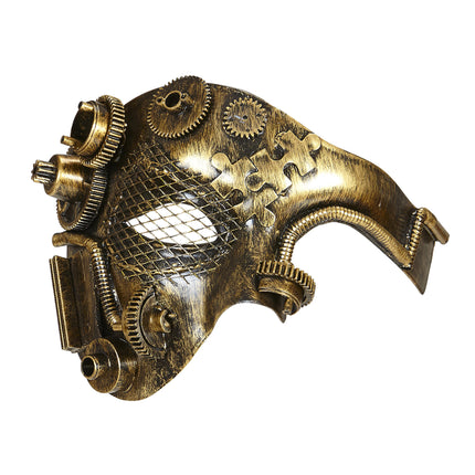 Steampunk Maske Kupfer