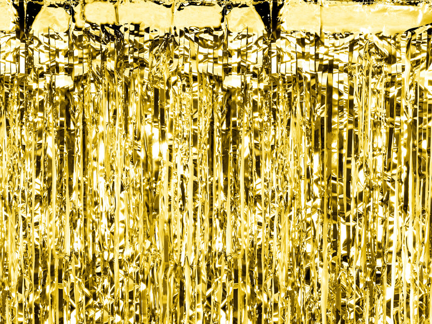 Gold Tür Vorhang Metallic 2.5m