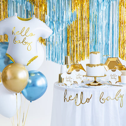 Geburtsgirlande Hello Baby Gold 70cm