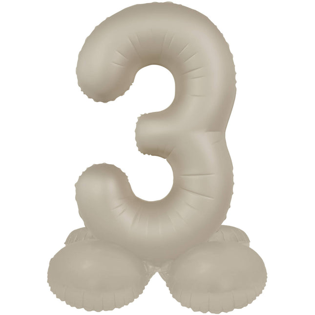 3 Jahre Figur Ballon Nude Matt 72cm