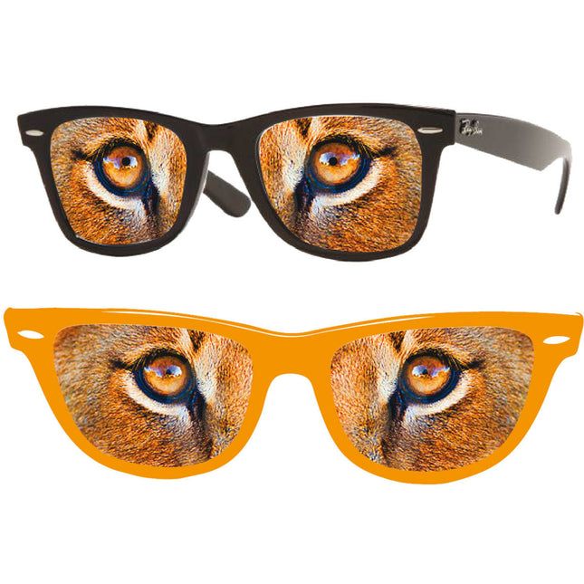 Orange Brille Lion Eyes