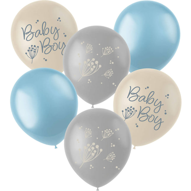 Geburt Ballons Babyboy 33cm 6Stk