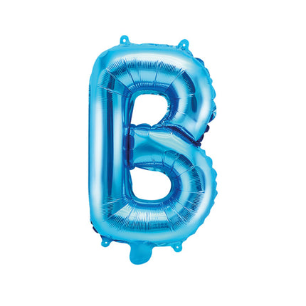 Folienballon Buchstabe B Blau Leer 35cm