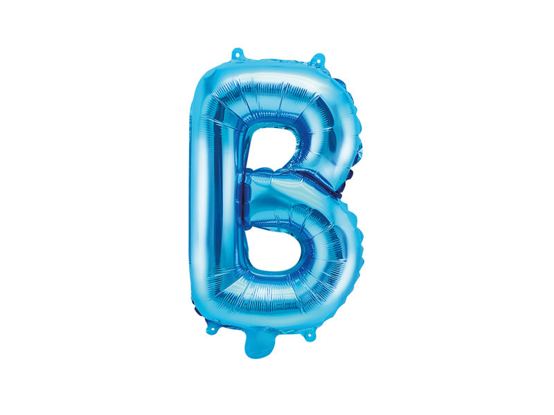 Folienballon Buchstabe B Blau Leer 35cm