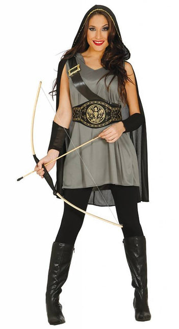 Robin Hood Kostüm Schwarz Damen