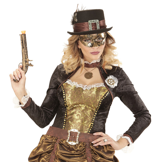 Steampunk Augenmaske Kupfer