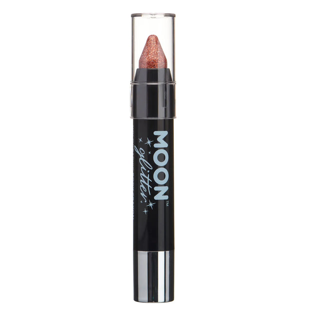 Moon Glitter Holographic Body Crayons Rose Gold 3.2g