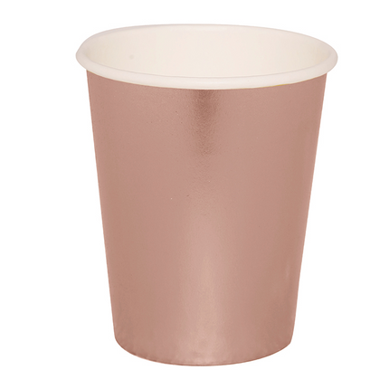 Rose Gold Becher 240ml 6 Stk.