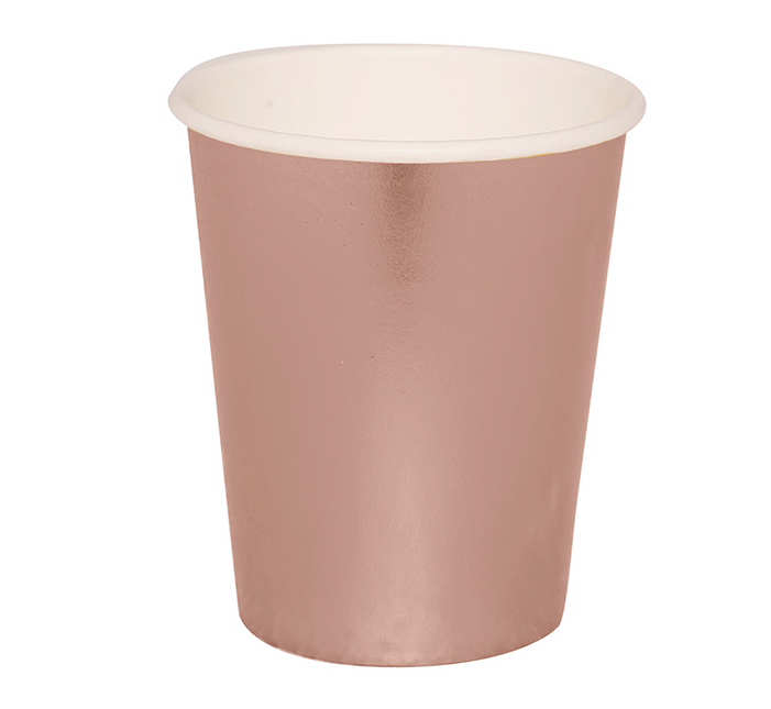 Rose Gold Becher 240ml 6 Stk.