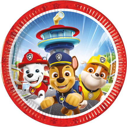 Paw Patrol Teller Rettungshelden 20cm 8St.